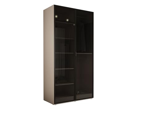 3E 3xE living.com Kleiderschrank, Sandbeige, 100 x 200 x 51 cm von 3E 3xE living.com