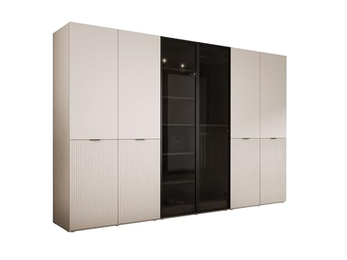 3E 3xE living.com Kleiderschrank, Sandbeige, 3 x 100 x 200 x 51 cm von 3E 3xE living.com