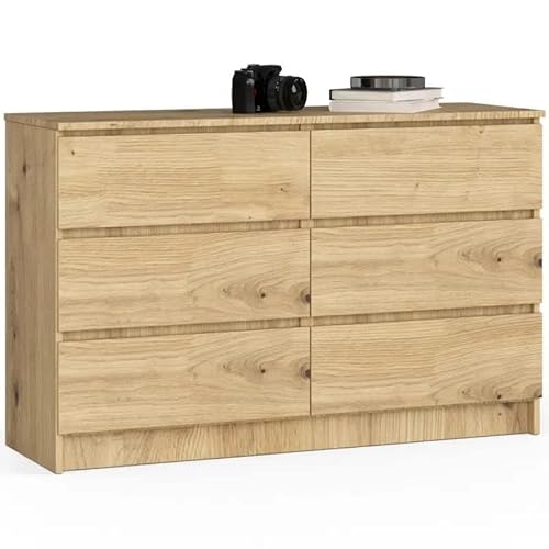 3E 3xE living.com Kommode, Sideboard in Artisan Eiche (B:120 / H:77 / T:40) viele Farben und Großen von 3E 3xE living.com