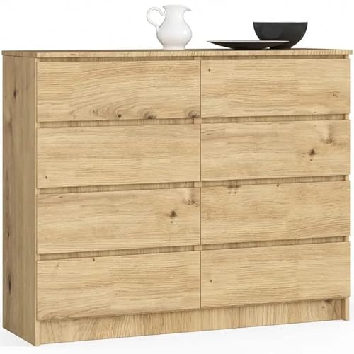 3E 3xE living.com Kommode, Sideboard in Artisan Eiche (B:120 / H:99 / T:40) viele Farben und Großen von 3E 3xE living.com