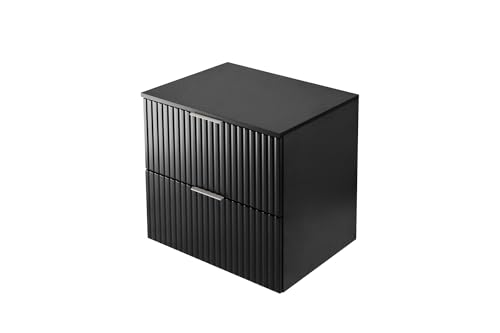 3E 3xE living.com Waschbeckenunterschrank, Schwarz, 60 x 57 x 46 cm, silberner Griff + Arbeitsplatte 3E 3xE living.com Waschbeckenunterschrank, Schwarz, 60 x 57 x 46 cm, silberner Griff + Arbeitsplatte von 3E 3xE living.com