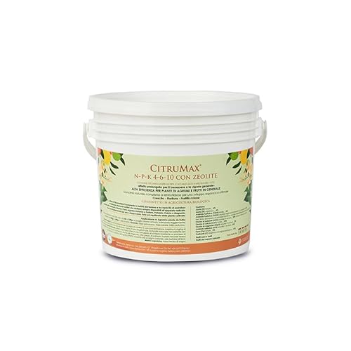 CITRUMAX® Bio-Zitrusdünger N-P-K Granulat 4-6-10 Stickstoff + Phosphor + Kalium + Eisen + Magnesium + Calcium (Limoni-Mandarini-Orange Kumquat) - 3,5 kg - Hochwertiger biologischer Anbau von 3ERRRE