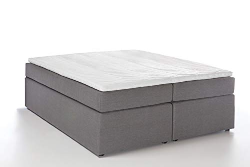 3F FURNITURE FOR FRIENDS Boxspringbett Bella Hellgrau 140x200 cm H3, 7-Zonen Taschenfederkernmatratze inkl. Visco-Topper, ohne Kopfteil 3F FURNITURE FOR FRIENDS Boxspringbett Bella Hellgrau 140x200 cm H3, 7-Zonen Taschenfederkernmatratze inkl. Visco-Topper, ohne Kopfteil von Furniture for Friends