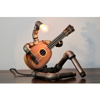 Gitarrist Lampe - Music Home/Gitarre Geschenk Kunst Musiklicht von 3GUniqueDecor