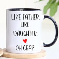 Papa Geschenke Von Tochter, Becher, Geschenk, Wie Vater Geburtstagsgeschenk, Vatertagsgeschenk, Lustiger Becher von 3Inspiredesigns