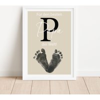 Fußabdruck Stempelset "Bester Papa Der Welt" | Geschenk Von Baby Kind Für Zum Vatertag Oder Geburtstag Fußabdrücke von 3Kaesehochofficial