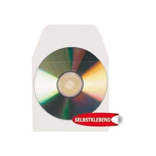 3L CD-Taschen/6832-6 127x127mm Transparent mit Klappe und Verschluß Inh.6 von 3L