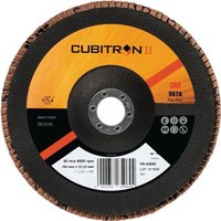 3M™ Fächerscheibe Cubitron™ II 967A D.125mm K.80 fl.INOX CO von 3M™