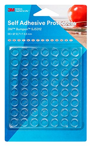 3M Bumpon SJ5312BL Elastikpuffer, Transparent (56-er Pack) von 3M