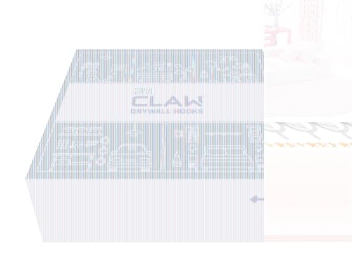 3M CLAW Gipskarton-Haken 11 kg, 3DH25BLK-EU-SIOC, Schwarz, SIOC-Pack, 3 Haken von 3M CLAW