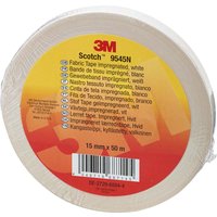 3M Deutschland Imprägniertes Gewebeband 15 mm x 50 m, weiß 9545N W15 von 3M Deutschland