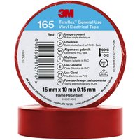 3M Deutschland PVC Elektro-Isolierband 165RD1E Temflex165 rot15X10 von 3M Deutschland