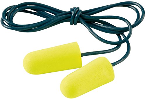 3M E-A-RSoft Yellow Neons Gehörschutzstöpsel, 36 dB ? Ohrstöpsel mit Kordel für zuverlässigen Lärmschutz in der Industrie & Freizeit ? 200-er Packung von 3M E-A-R