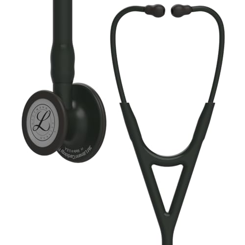 3M™ Littmann® Cardiology IV™ Stethoskop mit Kostenlos Lasergravur (Schwartz - Schwarz 6163) von 3M Littmann