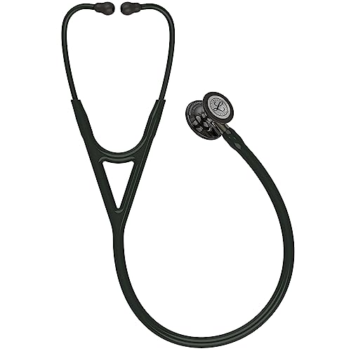 3M Littmann Cardiology IV Stethoskop mit Gratis Gravur und Penlight (Schwarz/Smoke Edition/High Polish/Champagne Stem) von 3M Littmann