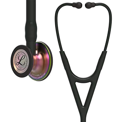 3M Littmann Cardiology IV Stethoskop zur DiagnoseRegenbogen Finish, Schwarz, 6165 von 3M Littmann