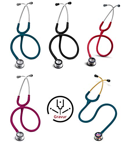 3M Littmann Classic II Kinderstethoskop MIT GRAVUR (verschiedene Farben) (Himbeerrot) von 3M Littmann