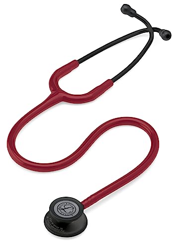3M Littmann Classic III Stethoskop mit Gratis Gravur und Penlight (Burgund/Black Edition) von 3M Littmann