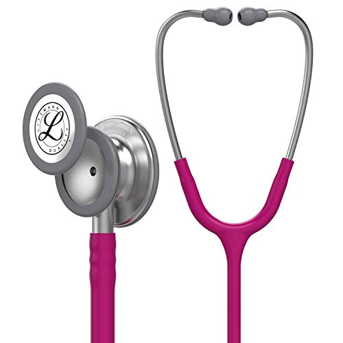 3M Littmann Classic III Stethoskop zur Überwachung, 5648, himbeerroter Schlauch, 69 cm, 5648 von 3M Littmann