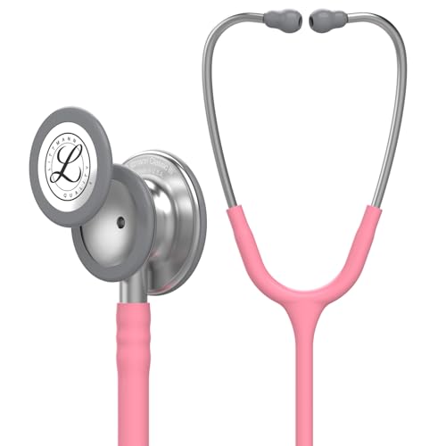 3M Littmann Classic III Stethoskop zur Überwachung, 5633, rosafarbener Schlauch, 69 cm von 3M Littmann