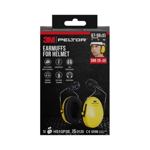 3M Peltor H510P3EC1 Komfort-Kapselgehörschutz für Helm, Gelb 3M Peltor H510P3EC1 Komfort-Kapselgehörschutz für Helm, Gelb von 3M