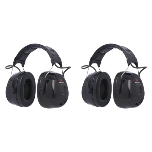 3M Peltor HRXS220A WorkTunes Pro FM Radio Gehörschutz, 32dB - Zuverlässiger Ohrenschutz mit integriertem Radio - Ideal für Forst-, oder Landarbeit und lärmintensive Freizeitaktivitäten (Packung mit 2) von 3M