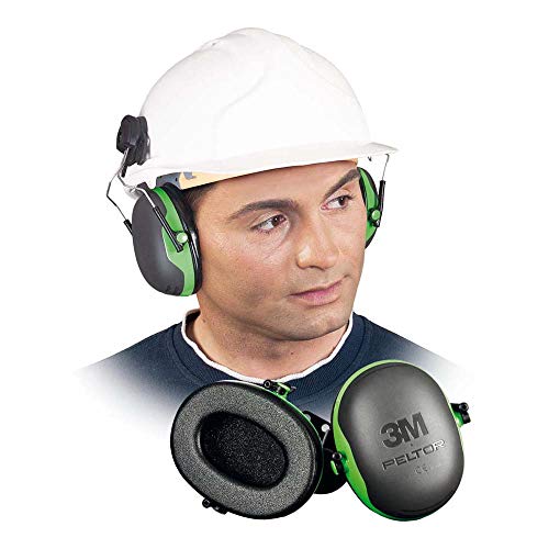 3M Helmkapsel X1P3E, Helmbefestigung, SNR 26 dB, schwarz/grün von 3M PELTOR