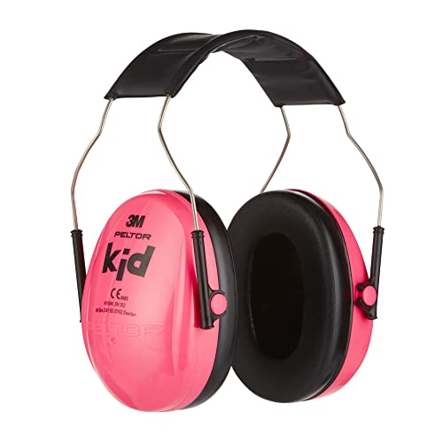 3M Peltor Kid Gehörschutz Kinder -Pink/Rosa- Kapselgehörschutz mit verstellbarem Kopfbügel, Leichter Ohrenschützer mit Lärmschutz bis 98dB – SNR 27, Hörschutz mit hohem Tragekomfort & geringem Gewicht von 3M PELTOR