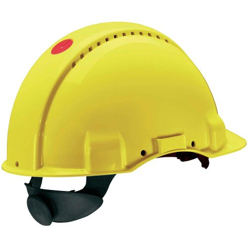 3M Peltor Schutzhelm G3000, G30NUY, mit 3M Uvicator Sensor, ABS, mit Schweißband und Ratschensystem, belüftet, gelb, 1 Packung 3M Peltor Schutzhelm G3000, G30NUY, mit 3M Uvicator Sensor, ABS, mit Schweißband und Ratschensystem, belüftet, gelb, 1 Packung von 3M