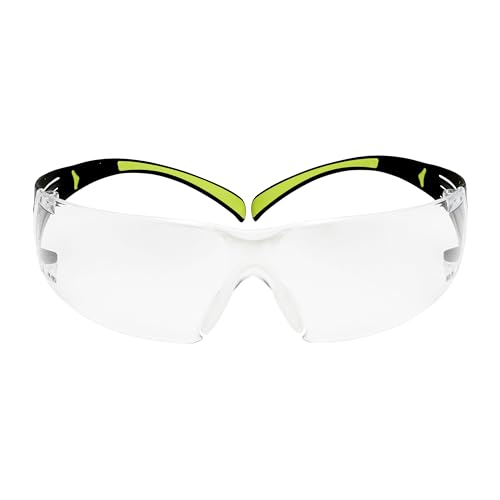3M Schutzbrille SF400 CC1, klar – Komfortable Arbeitsschutzbrille mit Anti-Scratch-Beschichtung – Beidseitige UV, Anti-Kratz- & Anti-Beschlag-Beschichtung von SecureFit