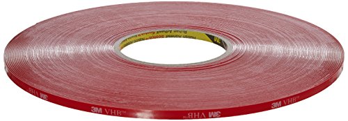 3M VHB 4910 Hochleistungs-Klebeband, 6 mm x 33 m, Transparent, Schutzabdeckung: Folie (12-er Pack) von 3M VHB