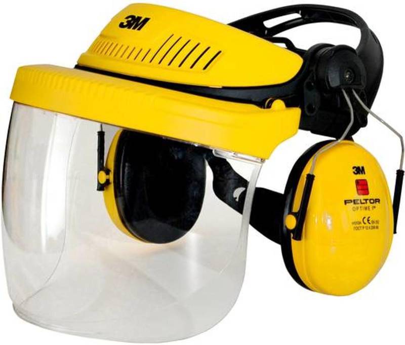 3 M 7100029146 Forstschutzhelm G500 Mit Integriertem Klarsichtvisier Orange B-Ware von 3M