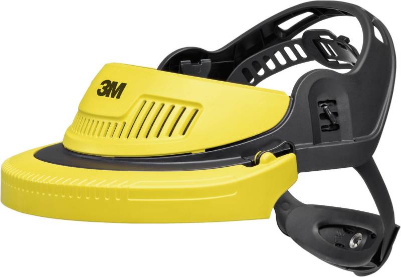 3 M Kopfhalterung Spritzschutz Kopfschutz Gesichts Schutz Gesichts Visier Gelb    B-Ware von 3M