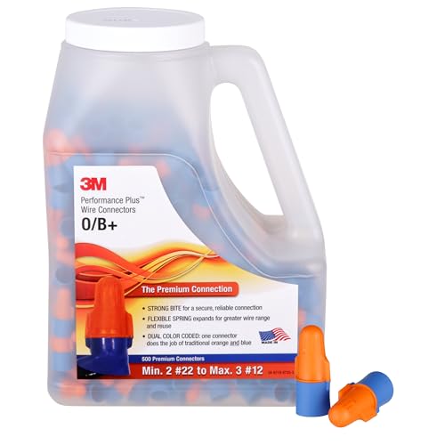 3 M Performance Plus Wire Connector O/B + Krug, orange/blau, 500 3 M Performance Plus Wire Connector O/B + Krug, orange/blau, 500 von 3M