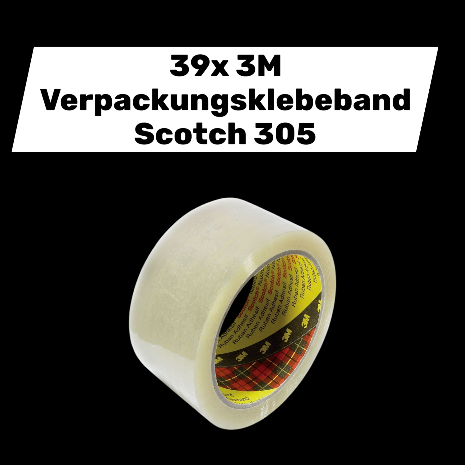 3 M Verpackungsklebeband Scotch 305 Transparent L X B 66m X 50mm 39 Stück B-Ware 3 M Verpackungsklebeband Scotch 305 Transparent L X B 66m X 50mm 39 Stück B-Ware von 3M