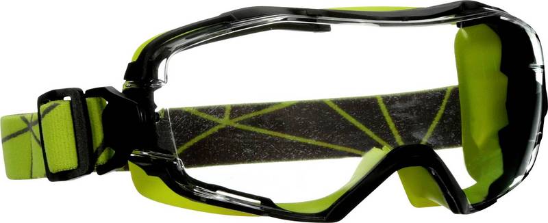 3 M Vollsichtbrille Schutzbrille Polycarbonat Rahmen Limettengrün Antibeschlag B-Ware von 3M