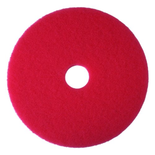 3 M rot Puffer Pad 5100, Boden Puffer Verwenden, Maschine (Fall von 5), 12", rot, 5 von 3M