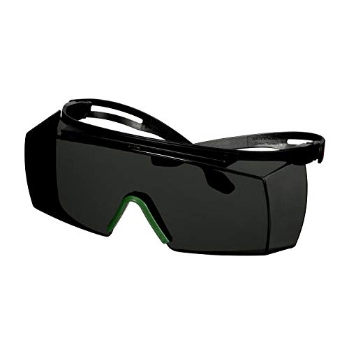 3M™ SecureFit™ 3700 Überbrille, schwarzes Gestell, Antikratz-Beschichtung + (K), graue Schweißscheibe mit Schutzstufe IR 3.0, F3730ASP-BLK von SecureFit