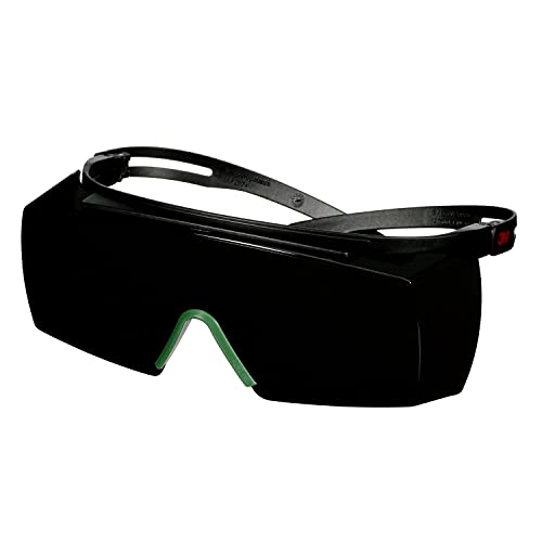 3M™ SecureFit™ 3700 Überbrille, schwarzes Gestell, Antikratz-Beschichtung + (K), graue Schweißscheibe mit Schutzstufe IR 5.0, SF3750ASP-BLK von 3M
