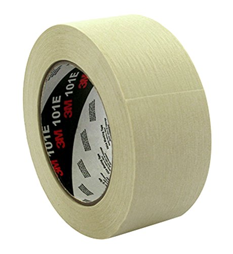 3M 101E Kreppklebeband, 24 mm x 50 m, Standard, Beige (9-er Pack) von 3M