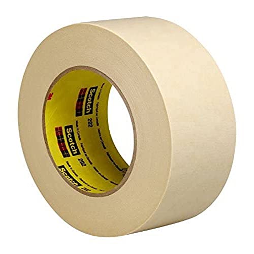 3M 202 Kreppklebeband, 24 mm x 50 m, Beige (36-er Pack) von 3M