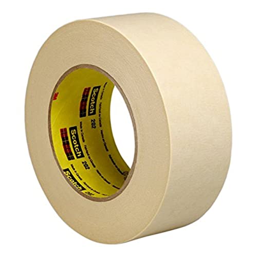 3M 202 Kreppklebeband, 36 mm x 50 m, Beige (24-er Pack) von 3M