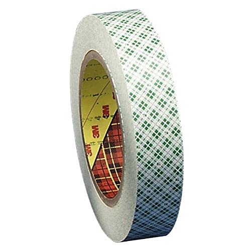 3M 410M doppelseitiges Klebeband mit Papiervlies-Träger, 25 mm x 33 m, 0,15 mm, Weiß 1 rolle von 3M