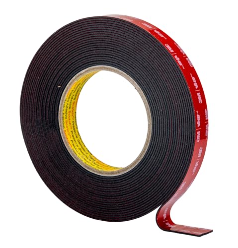 3M 5962F Schaumstoff Klebeband doppelseitig, Schwarz, Stärke 1.60mm, 19.0mm x 8.0m, 52 N/cm 3M 5962F Schaumstoff Klebeband doppelseitig, Schwarz, Stärke 1.60mm, 19.0mm x 8.0m, 52 N/cm von 3M