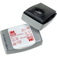 3M - 6038 P3 Paar Partikelfilter mit Aktivkohle - - von 3M