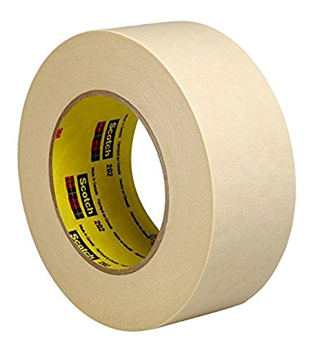 3M 202 Kreppklebeband, 72 mm x 50 m, Beige (1-er Pack) von 3M