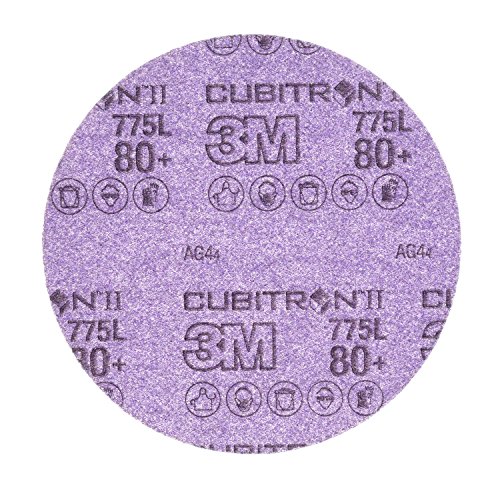 3M 86820 Cubitron II Hookit Filmscheibe 775L, 80+, ungelocht, 150 mm (50-er Pack) von 3M Cubitron II