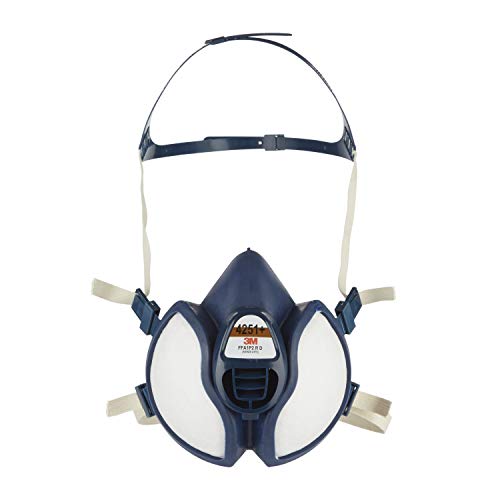 3M Atemschutz-Maske 4251+, A1P2, Halbmaske für Farbspritzarbeiten, Blau, 1 pro Packung, Einheitsgröße von 3M