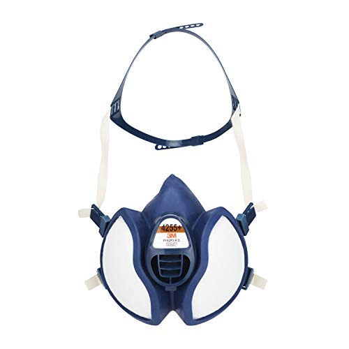 3M Atemschutz-Maske 4251+, Halbmaske für Farbspritz – und Lackierarbeiten, 1 pro Packung von 3M