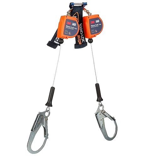 3M DBI-SALA Nano-Lok Edge Twin-Leg Personal Self-Retracting Lifeline 3500284, Kabel, Stahl-Bewehrungshaken, 2,1 m, Klasse 2, ANSI 3M DBI-SALA Nano-Lok Edge Twin-Leg Personal Self-Retracting Lifeline 3500284, Kabel, Stahl-Bewehrungshaken, 2,1 m, Klasse 2, ANSI von 3M